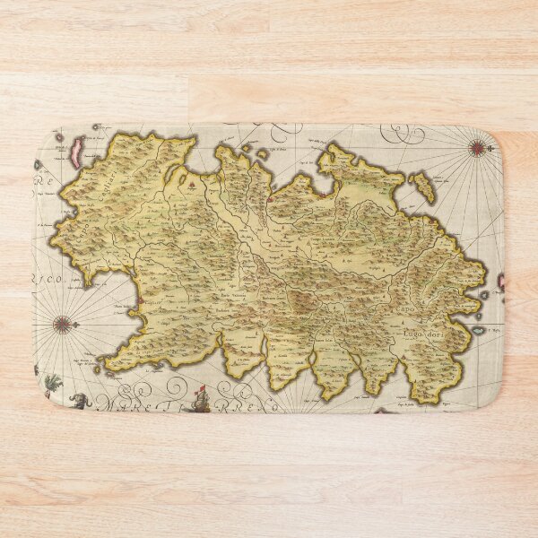 Item preview, Vintage Sardinia Italy Map (1665) designed and sold by BravuraMedia.