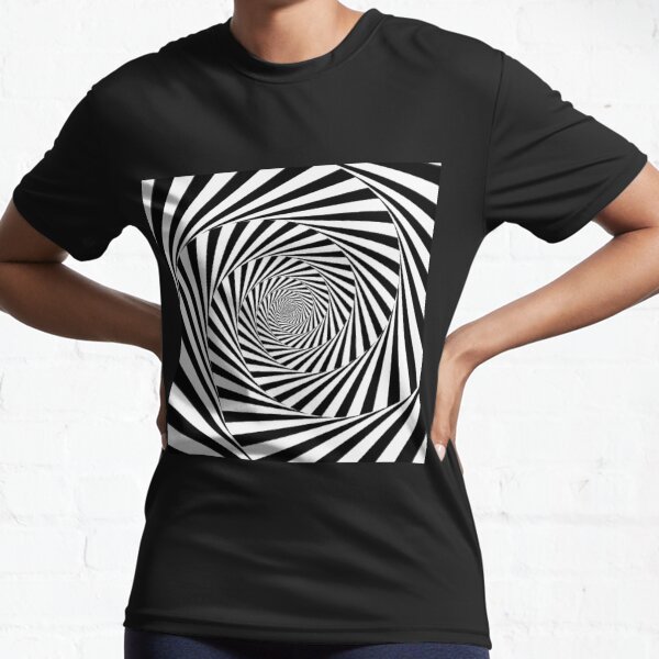 #Op art, #Art movement, #Optical #illusion Active T-Shirt