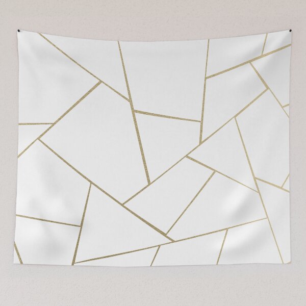 Item preview, Gold White Geometric Glam #1 #geo #decor #art  designed and sold by Anita's & Bella's Art.