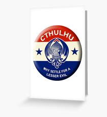 Vote Cthulhu Greeting Card