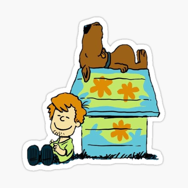 scooby + shaggy Sticker