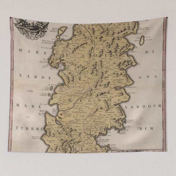 Item preview, Vintage Map of Sardinia Italy (1734) designed and sold by BravuraMedia.