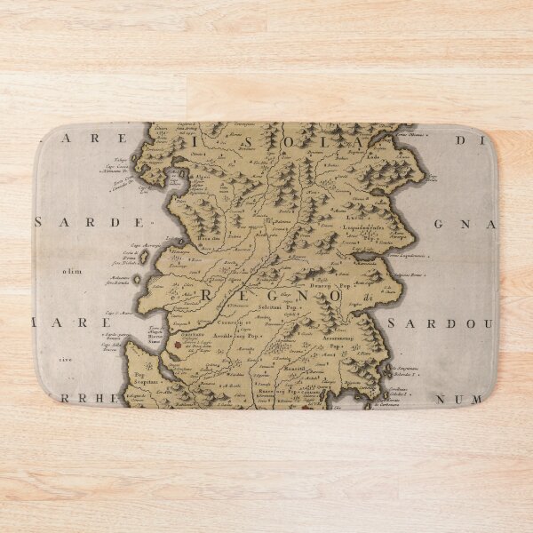 Item preview, Vintage Map of Sardinia Italy (1734) designed and sold by BravuraMedia.