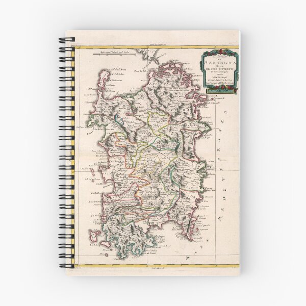 Item preview, Vintage Sardinia Italy Map (1785) designed and sold by BravuraMedia.