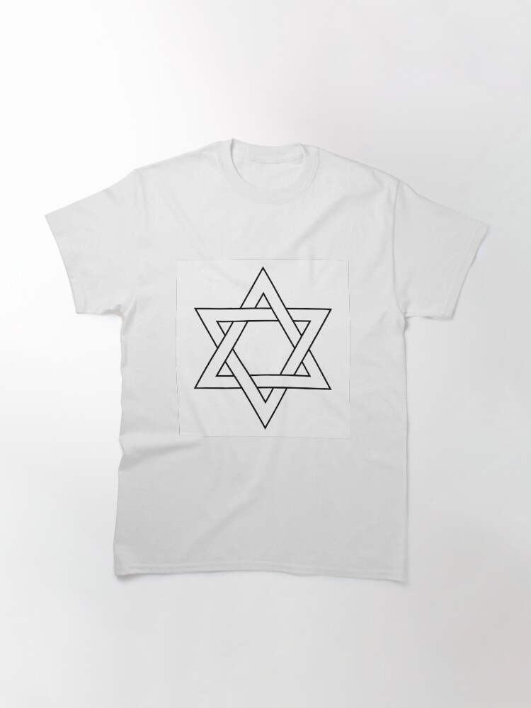 Alternate view of #Star of #David #Clipart #StarOfDavid Classic T-Shirt
