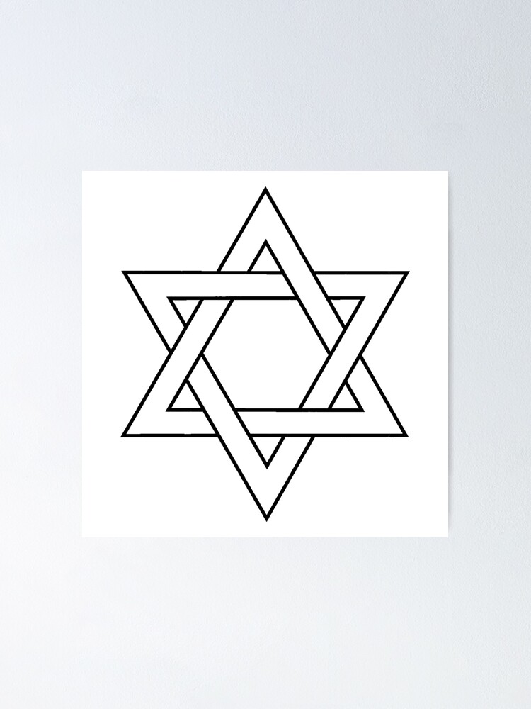 Alternate view of #Star of #David #Clipart #StarOfDavid Poster