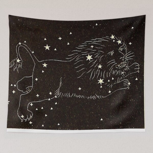 Item preview, Leo astrological map designed and sold by Vintage Designs +.