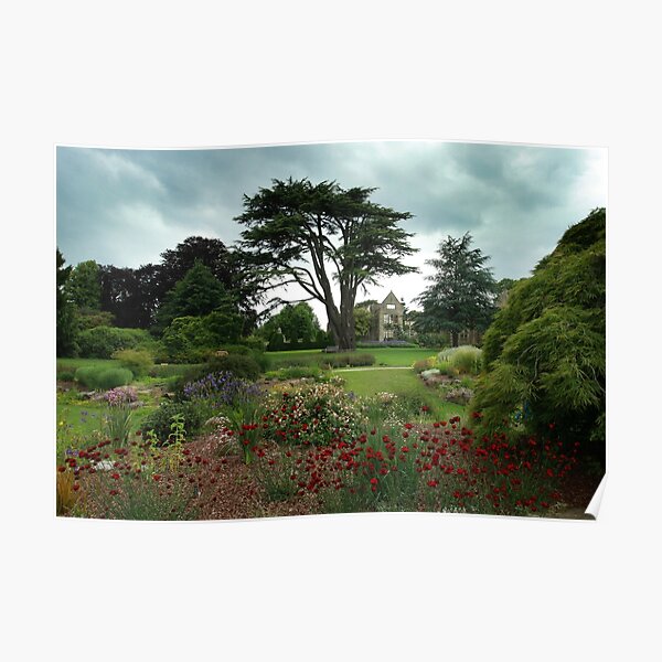 An English country garden in summer Poster