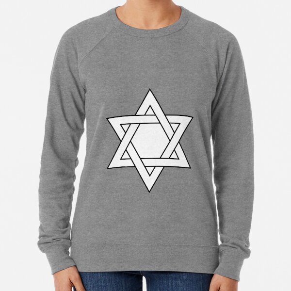 #Star of #David #Clipart #StarOfDavid Lightweight Sweatshirt