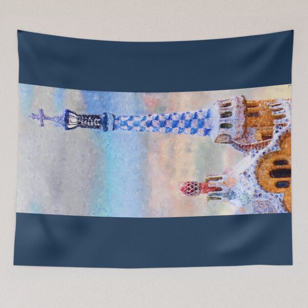 Item preview, Gaudi Park Guell Candy House Tower Painting designed and sold by Weston  Westmoreland.