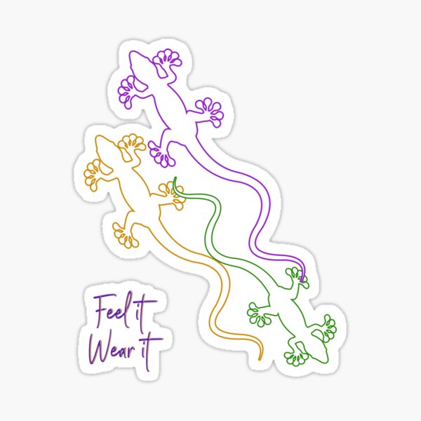 Item preview, Gecko Tri colour outline design designed and sold by TheGecko02.