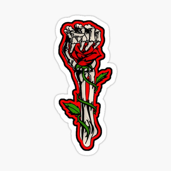 Holding Rose Stickers | Redbubble