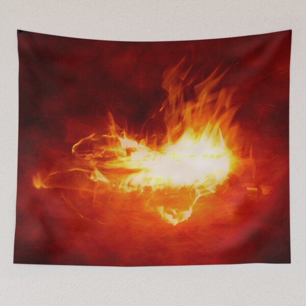 Item preview, Abstract Digital Heart on Fire designed and sold by queensoft.