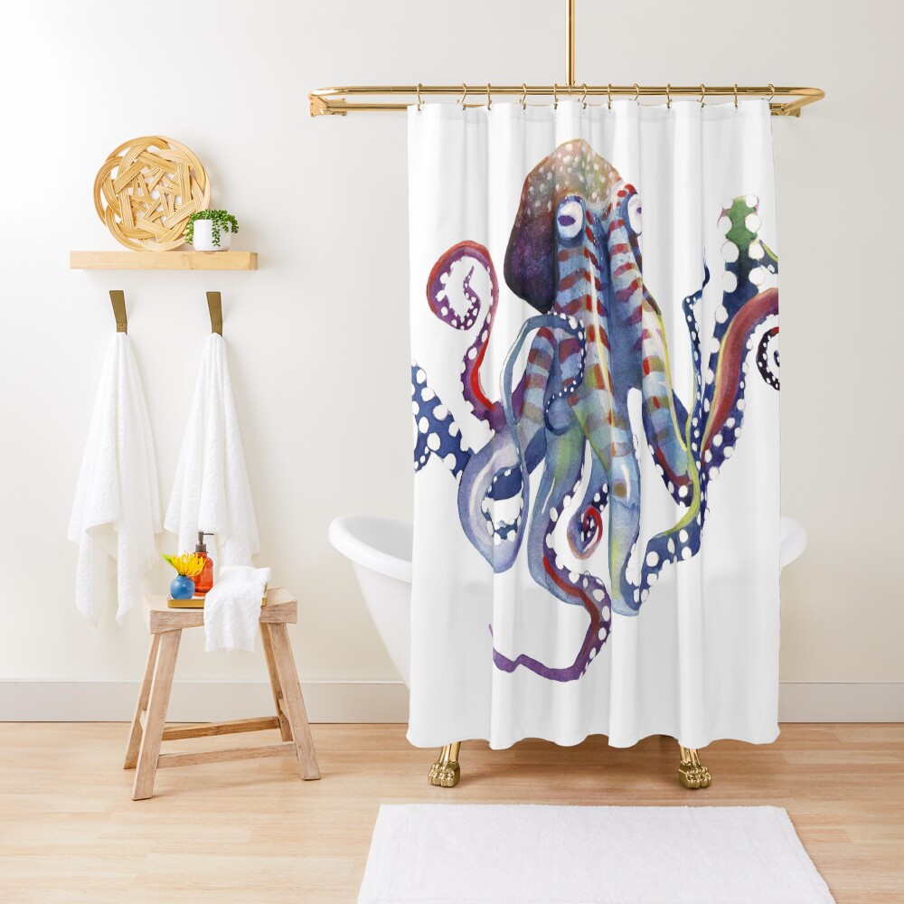 Octopus Shower Curtain
