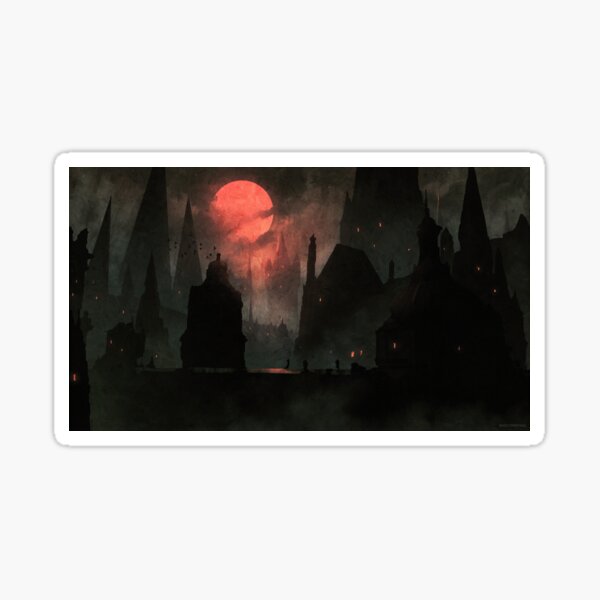 Dark city Sticker