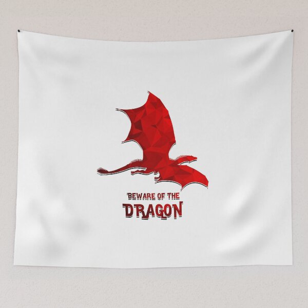 Item preview, Beware of the dragon red designed and sold by RAOSDesign.