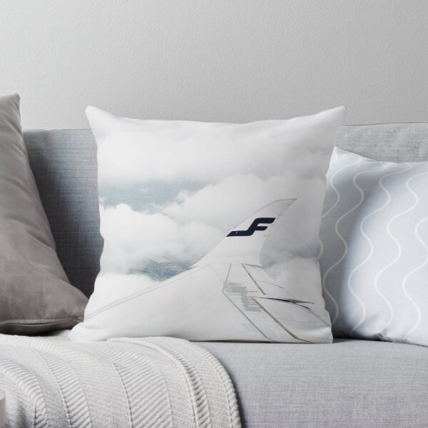 A350 In The Clouds Throw Pillow