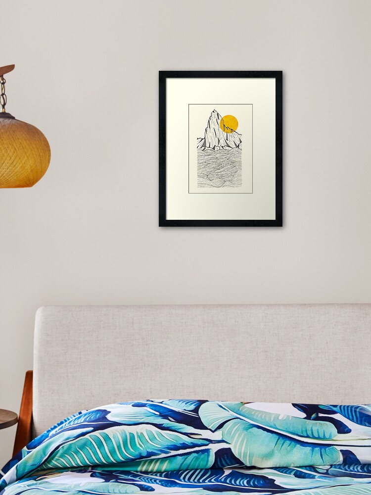 Thumbnail 1 of 7, Framed Art Print, Sun Cliffs designed and sold by steveswade.