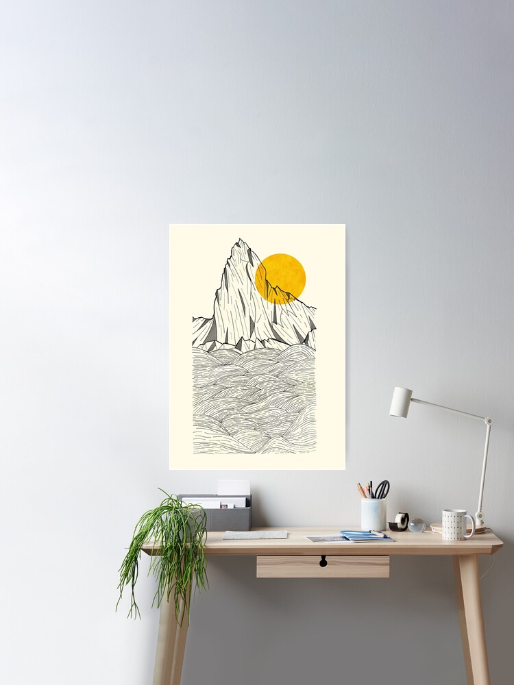 Poster, Sun Cliffs designed and sold by steveswade