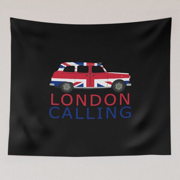 Item preview, London Calling Black Cab Union Jack Taxi  designed and sold by GetItGiftIt.