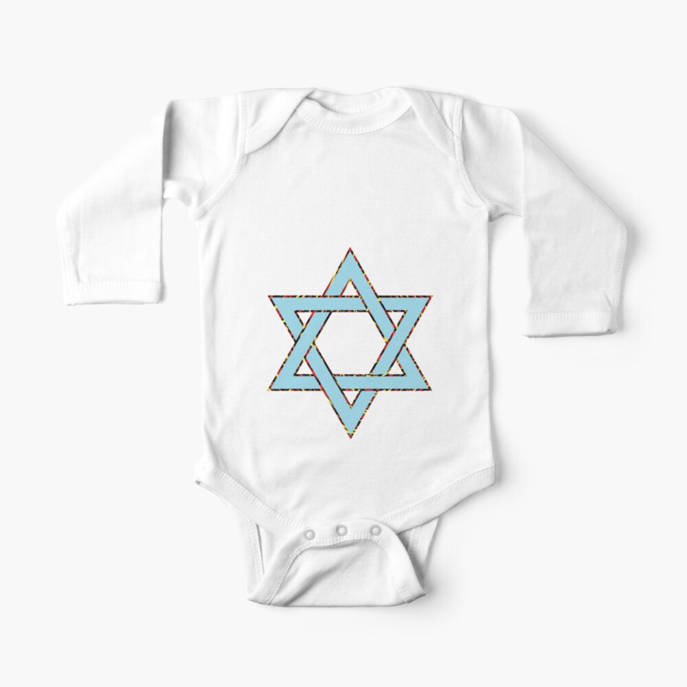 #Star of #David #Clipart #StarOfDavid Baby One-Piece