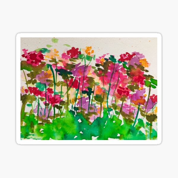 Watercolor Wildflowers Sticker