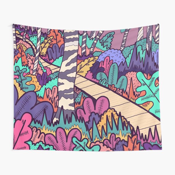 Der Waldspaziergang Wandbehang