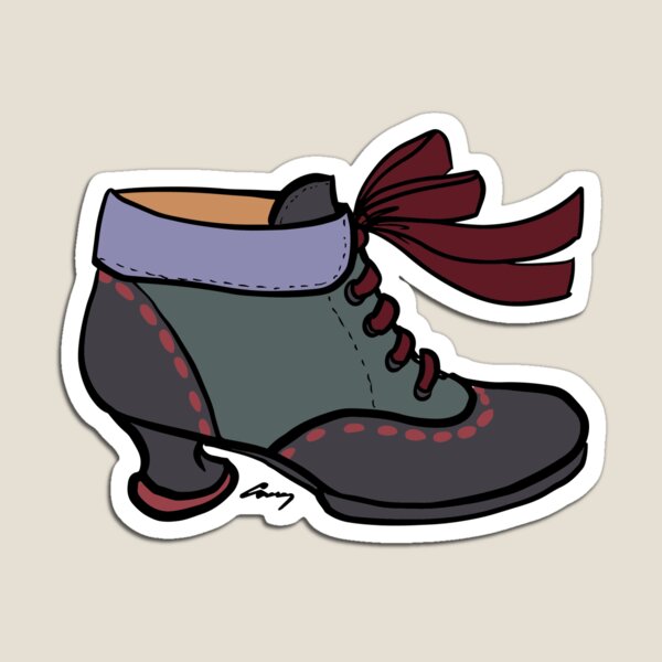 Fluevog Investigator - Green / Black / Purple / Burgundy Magnet