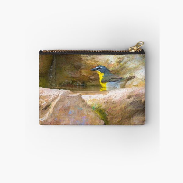 Item preview, Yellow Breasted Chat Bath Time Painterly  designed and sold by Debra Martz.