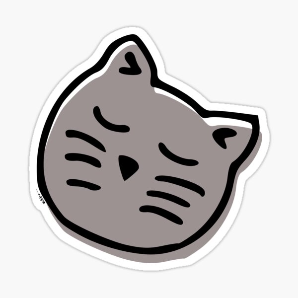 Zen Cat Pattern Sticker