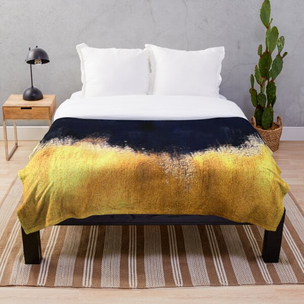 Item preview, Abstract art navy blue and gold designed and sold by silviaromo.