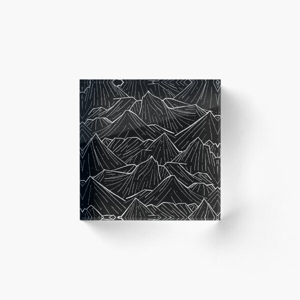 The Dark Mountains Acrylic Block