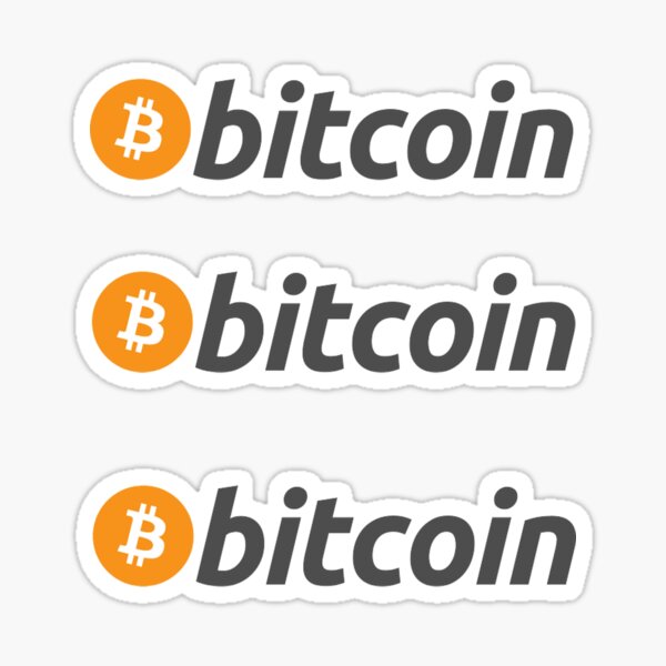 Bitcoin-Aufkleber Sticker
