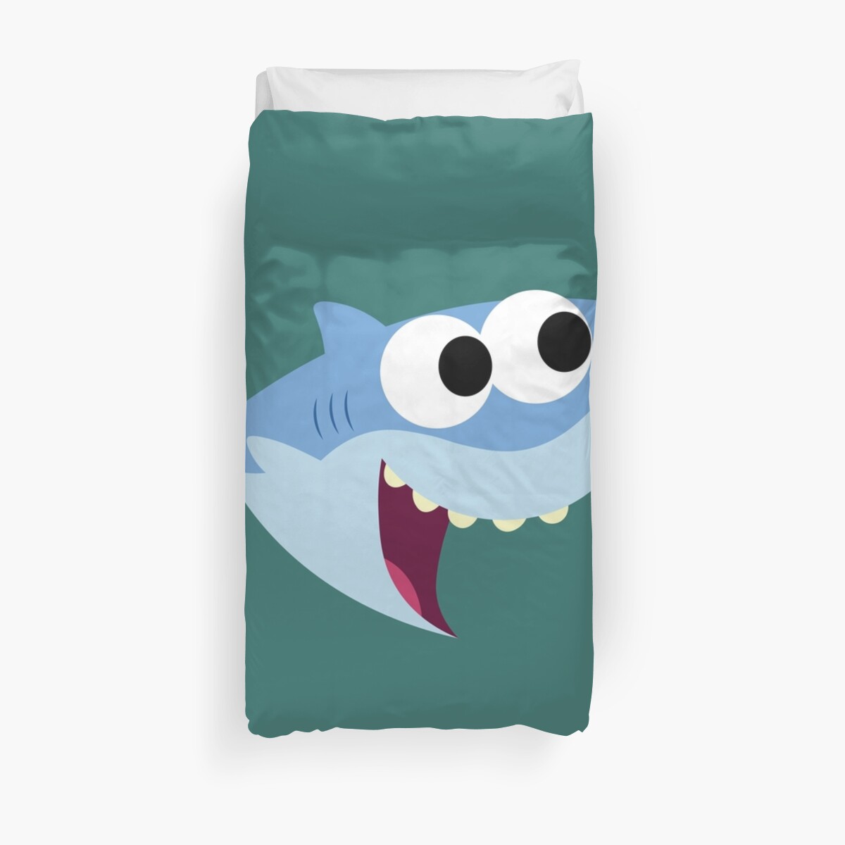 Baby Shark Duvet Cover By Leezy Loops Redbubble