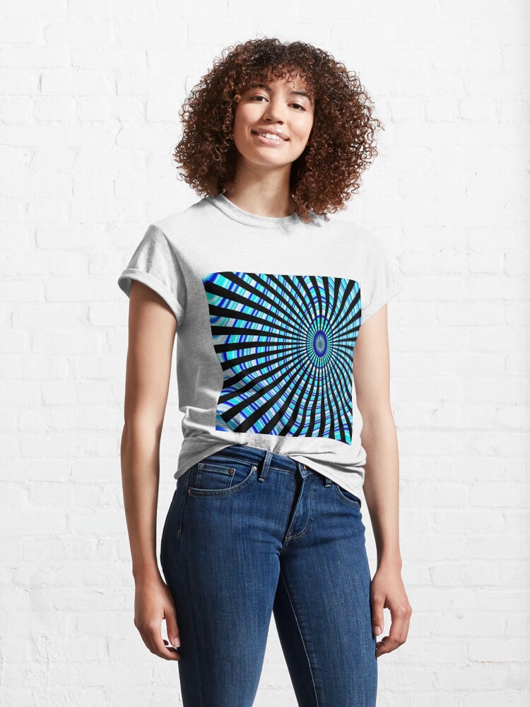 Alternate view of #Design, #abstract, #pattern, #illustration, psychedelic, vortex, modern, art, decoration Classic T-Shirt