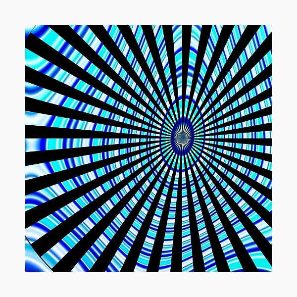 #Design, #abstract, #pattern, #illustration, psychedelic, vortex, modern, art, decoration Photographic Print