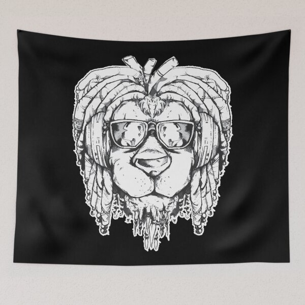 Item preview, Rasta reggae lion drawing. designed and sold by emphatic.