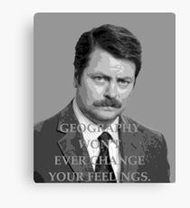 Advice: Geography/Feelings Canvas Print