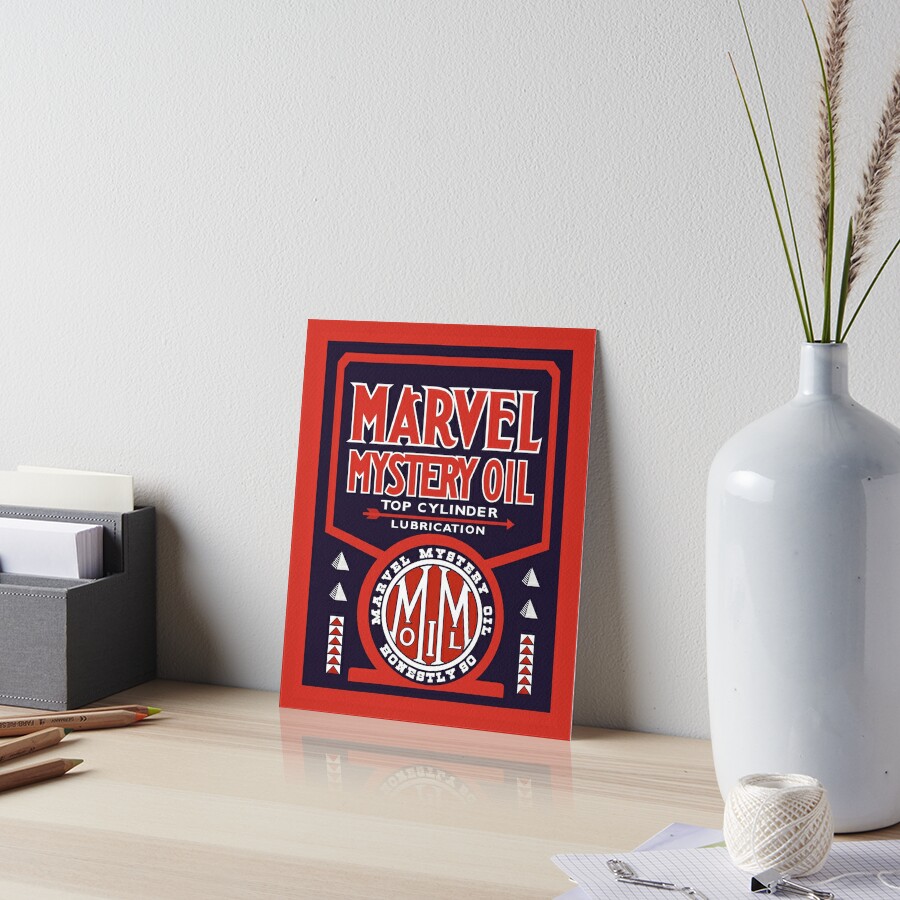 Marvel Mystery Oil vintage sign reproduction Sticker for Sale by