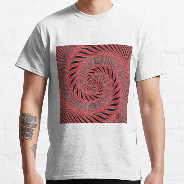 #hypnosis, #vortex, #illusion, #design, pattern, art, abstract, illustration, psychedelic, nature, spiral, twist, creativity Classic T-Shirt