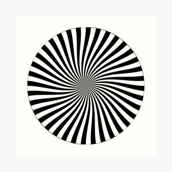 #hypnosis, #vortex, #illusion, #design, pattern, art, abstract, illustration, psychedelic, nature, spiral, twist, creativity Art Print