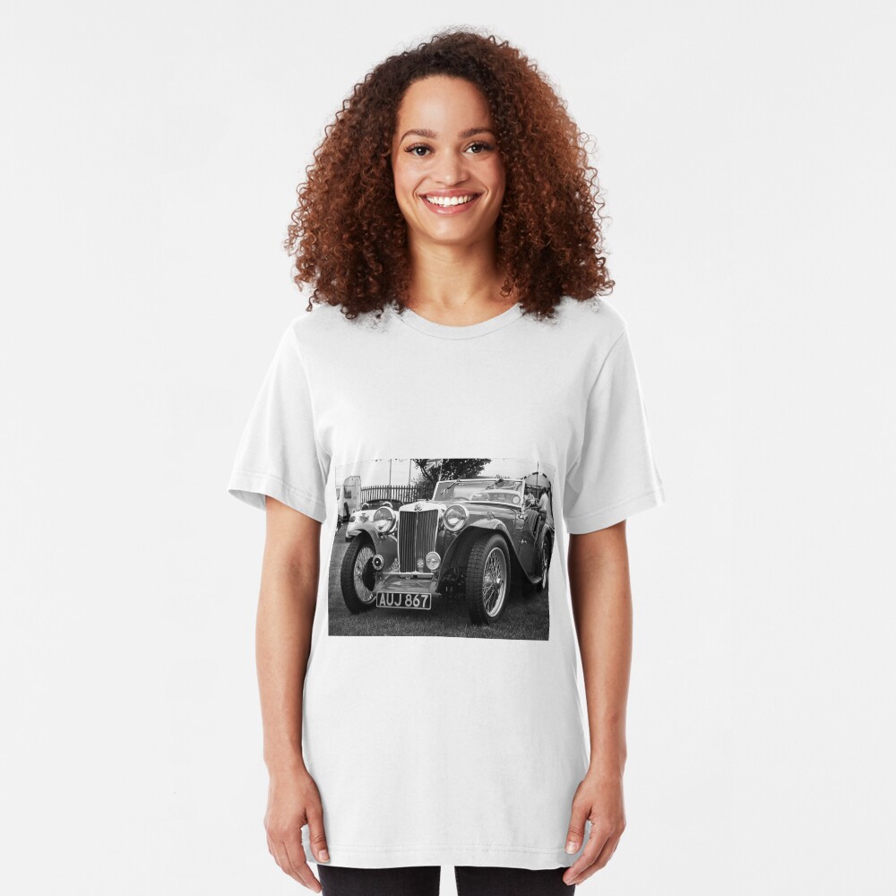 Vintage MG-T Sports Car Slim Fit T-Shirt