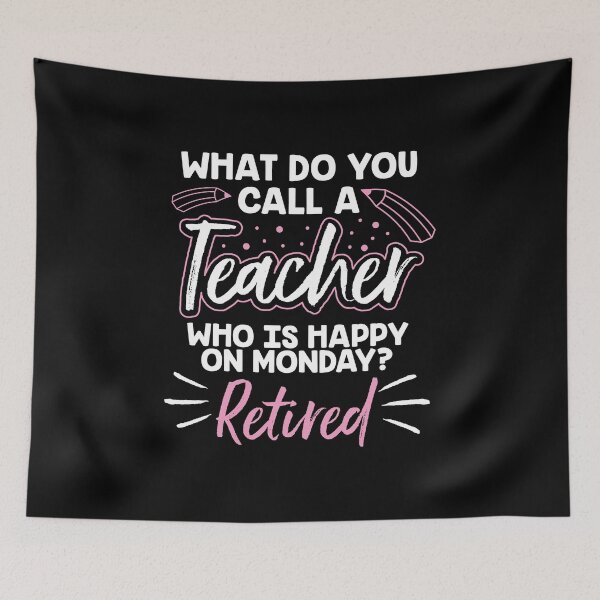 Item preview, Happy On Monday Retired Teacher Retirement Gift designed and sold by haselshirt.