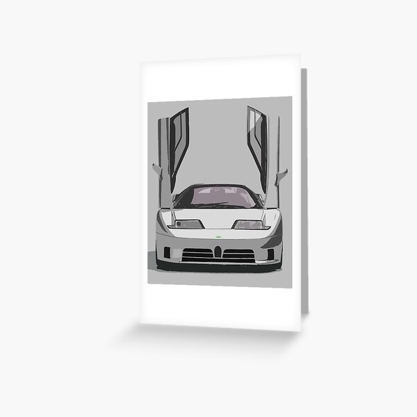 Bugatti EB110 Greeting Card