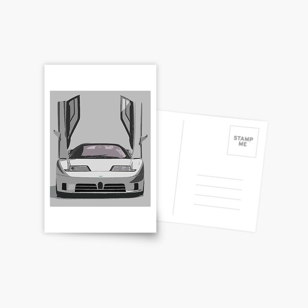 Bugatti EB110 Postcard