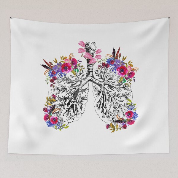 Item preview, Anatomical Lungs watercolor art designed and sold by Liededrom..