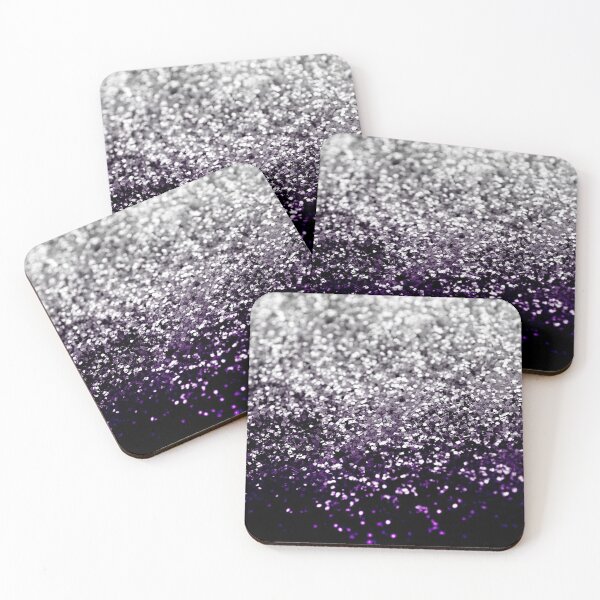 Item preview, Dark Night Purple Black Silver Glam #1 (Photo of Glitter Only - Not Reflective) designed and sold by Anita's & Bella's Art.