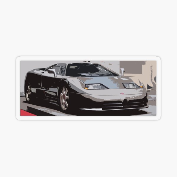Bugatti EB110 Transparent Sticker