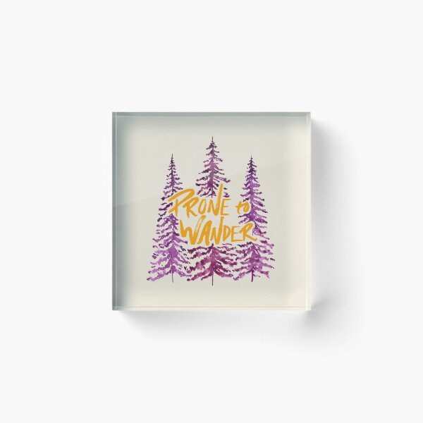 Item preview, Prone to Wander - Gold and Purple designed and sold by Marie Funseth.