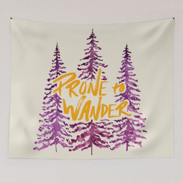 Item preview, Prone to Wander - Gold and Purple designed and sold by Marie Funseth.